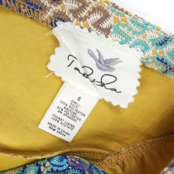 Anthropologie Tabitha Gorgeous Blue Brown Stripe Weave Sz 6 - Picture 10 of 15